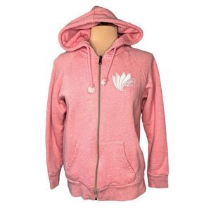 Cabrinha Sz L 100% Cotton Hoodie Women’s Pink Jacket Embroidered